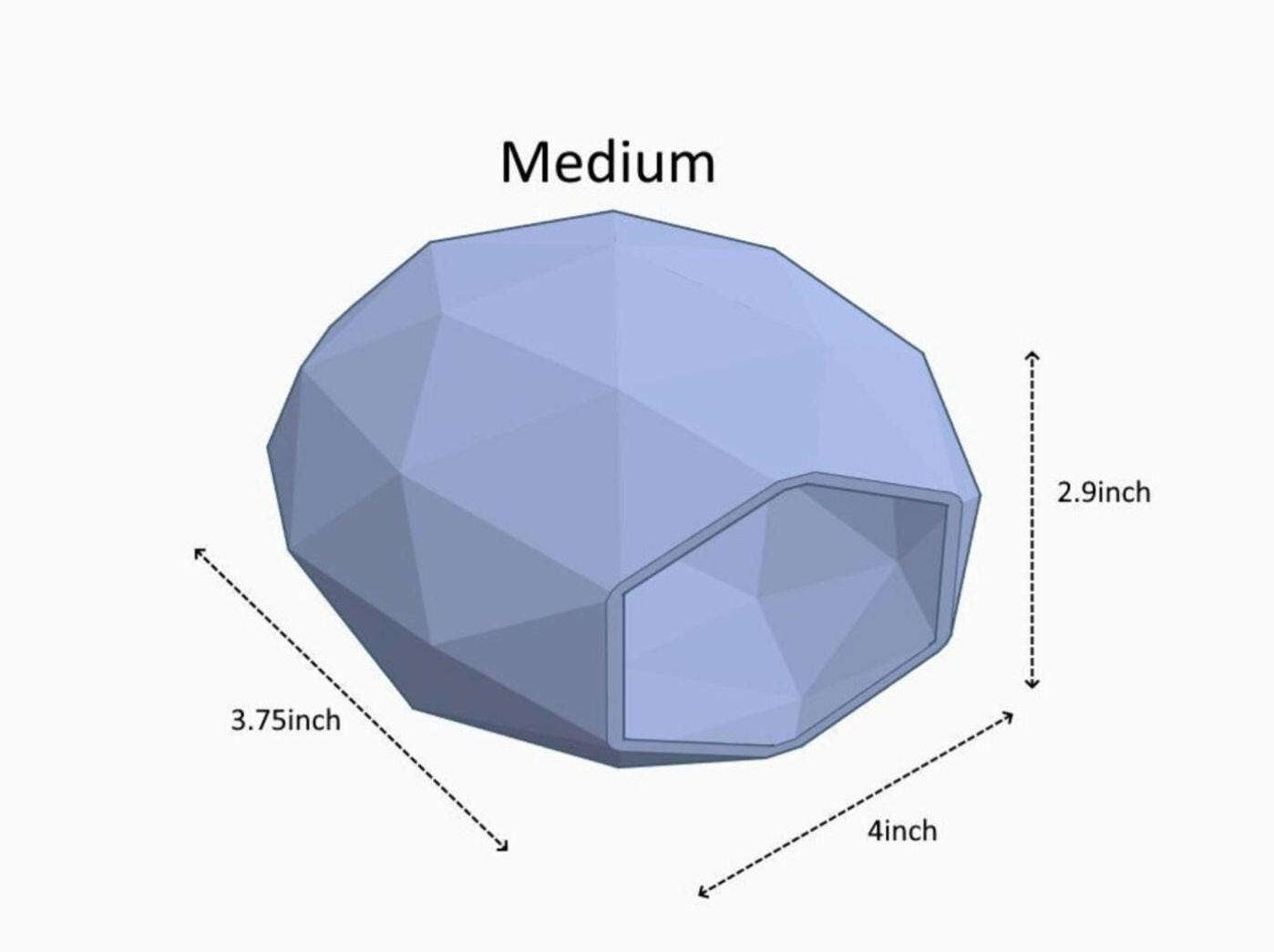 Pixel Dome-3D Printed Reptile Hide